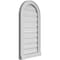 Ekena Millwork Round Top Surface Mount PVC Gable Vent: Functional, w/ 2"W x 2"P Brickmould Sill Frame, 16"W x 30"H GVPRT16X3003SF - alternate 3